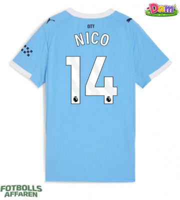 Manchester City Nico Gonzalez #14 Hemmatröja Kvinnor 2025-26 Kortärmad